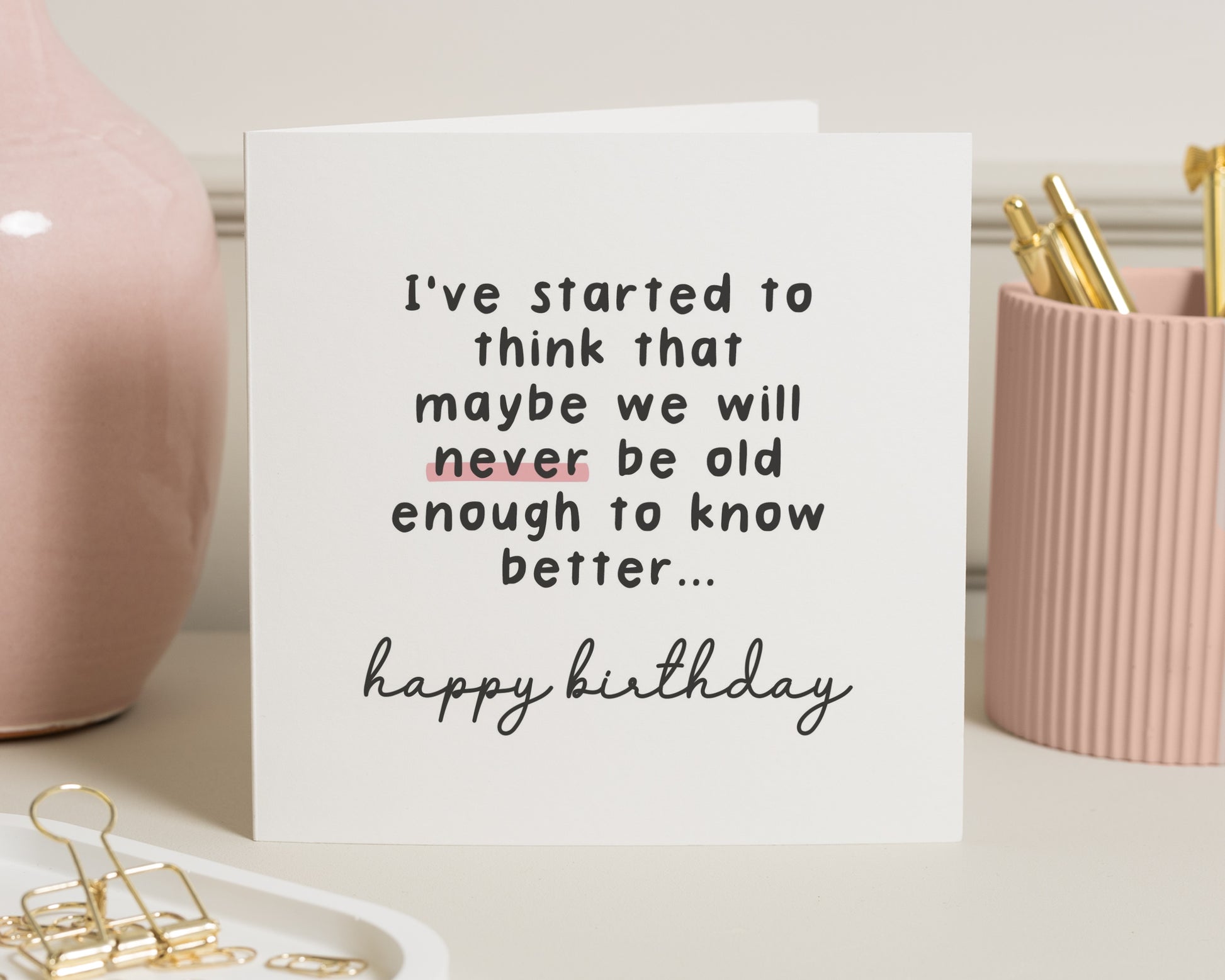Funny Birthday Card, Birthday Card for Friend, Birthday Card for Her, Birthday Card for Him, Simple Birthday Card, Cute Birthday Card