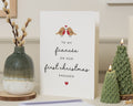 Personalised Fiancée First Christmas Card, First Christmas Engaged Card, Christmas Card for Fiancée, Engagement Christmas Card