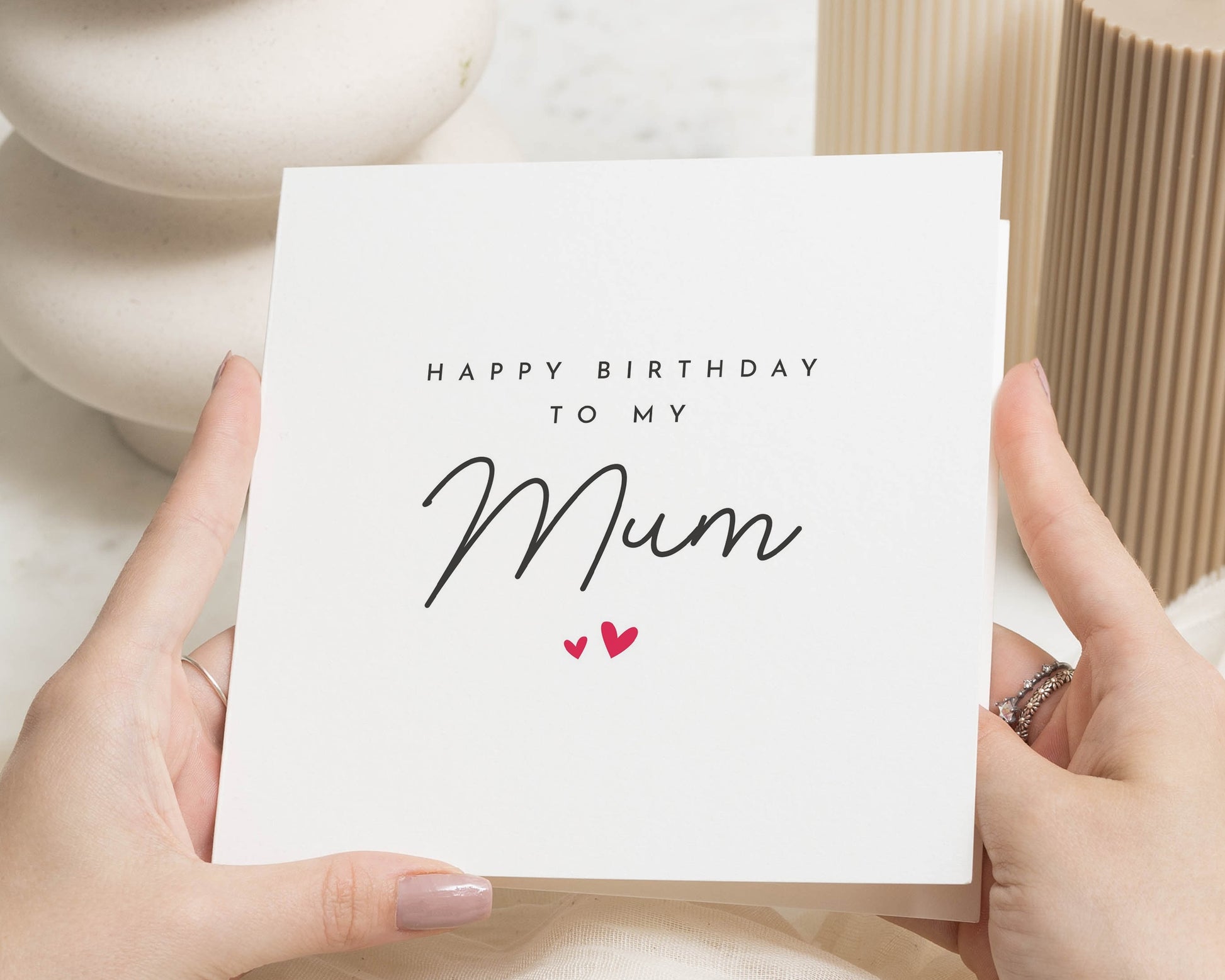 Birthday Card for Mum, Mum Birthday Card, Birthday Card for Her, Mother Birthday Card, Simple Birthday Card, Cute Card for Mum