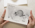 Black & White Photo Baby Thank You Cards, Baby Shower Thank You Cards, New Baby Photo Thank You Cards, Baby Personalised Thank You Card