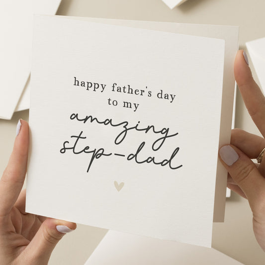 Fathers Day Gift For Step-Dad, Amazing Stepdad Card, Fathers Day Card From Stepchildren, Happy Fathers Day To My Amazing Stepdad, Stepfather