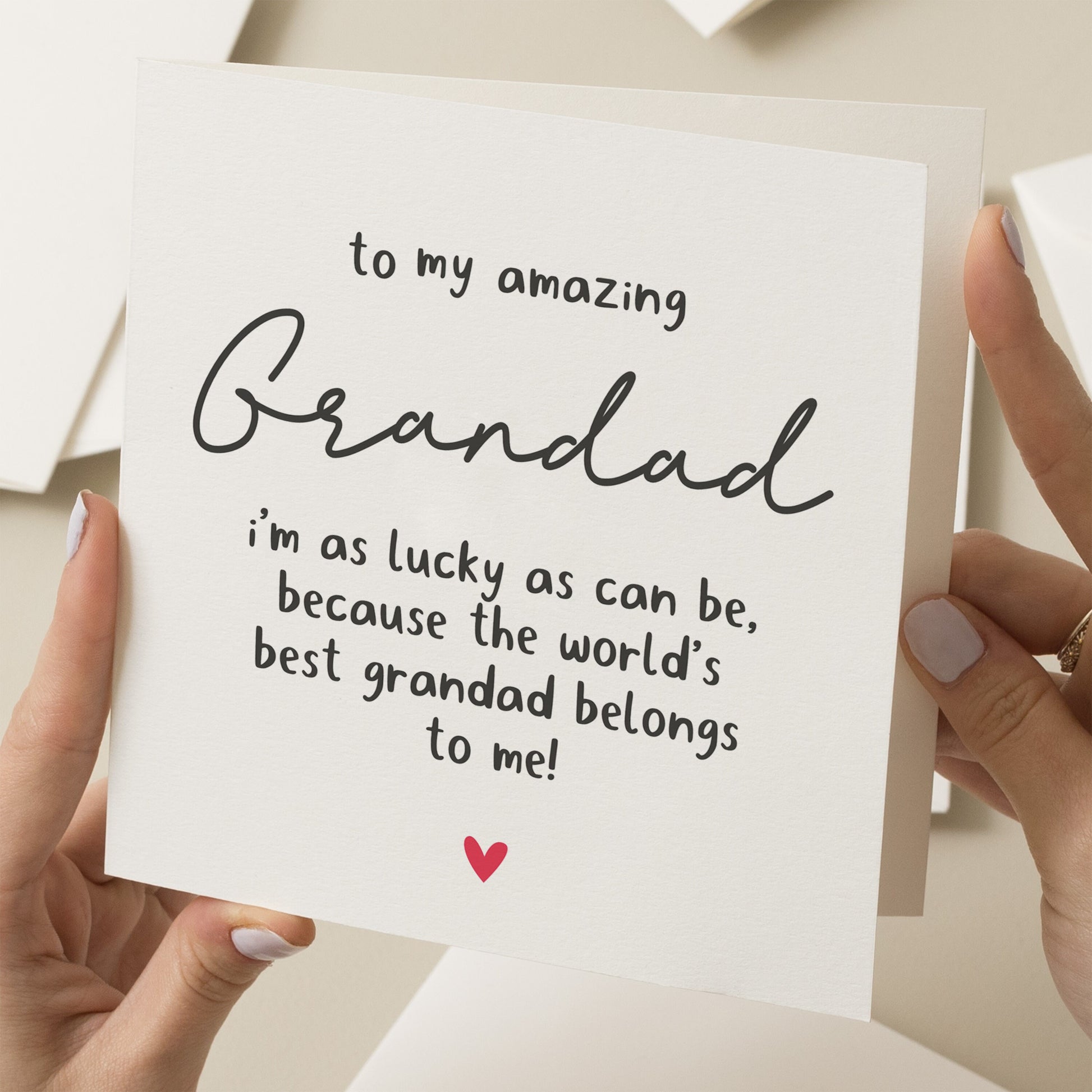 Fathers Day Gift For Grandad, Amazing Grandad Card, Poem Fathers Day Card, Happy Fathers Day To My Amazing Grandad, Poem Card For Grandad