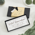 Personalised Gift Voucher, Hotel Reservation Gift Voucher, Anniversary Gift Voucher, Gift Experience for Mum and Dad