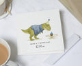 Dinosaur Birthday Card, Birthday Card for Boy, Personalised Kids Birthday Card, Cute Birthday Card, T Rex Card, Birthday Card for Son