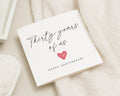 30th Anniversary Card, Wedding Anniversary Card, Anniversary Card for Husband, Anniversary Card for Wife, 30 Years Together Card