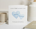 First Fathers Day Card, Personalised Fathers Day Card from Baby, Daddy Fathers Day Card, Custom First Fathers Day Card, Heart Card