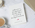 Thinking of You Card, Sympathy Card, Empathy Card, Bereavement Card, Grief Card, Loss Card, Support Card for Friend, Memorial Card