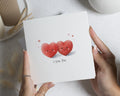I Love You Card, Romantic Card, Valentines Day Card, Anniversary Card, Cute Heart Card, Card for Him, Card for Her, Simple Love Card