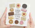 Fathers Day Card for Dad, Dad Birthday Card, Funny Dad Card, Birthday Card for Dad, Daddy Card, Biscuit Card for Papa