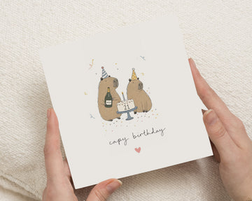 21st Birthday Card, Funny Birthday Card, Capybara Birthday Card, Cute Animal Birthday Card, Birthday Card for Friend, Birthday Card