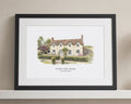 Personalised House Portrait Print, Watercolour Home Illustration, New Home Gift, House Warming Gift, Custom Home Wall Art