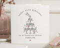 60th Birthday Card for Friend, Personalised 60th Birthday Card, Friend Birthday Card, Birthday Card for Her, Champagne Birthday Card