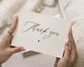 Personalised Wedding Thank You Cards, Thank You Cards, Minimal Thank You Card, Simple Wedding Thank You Cards, Folded Thank You Card