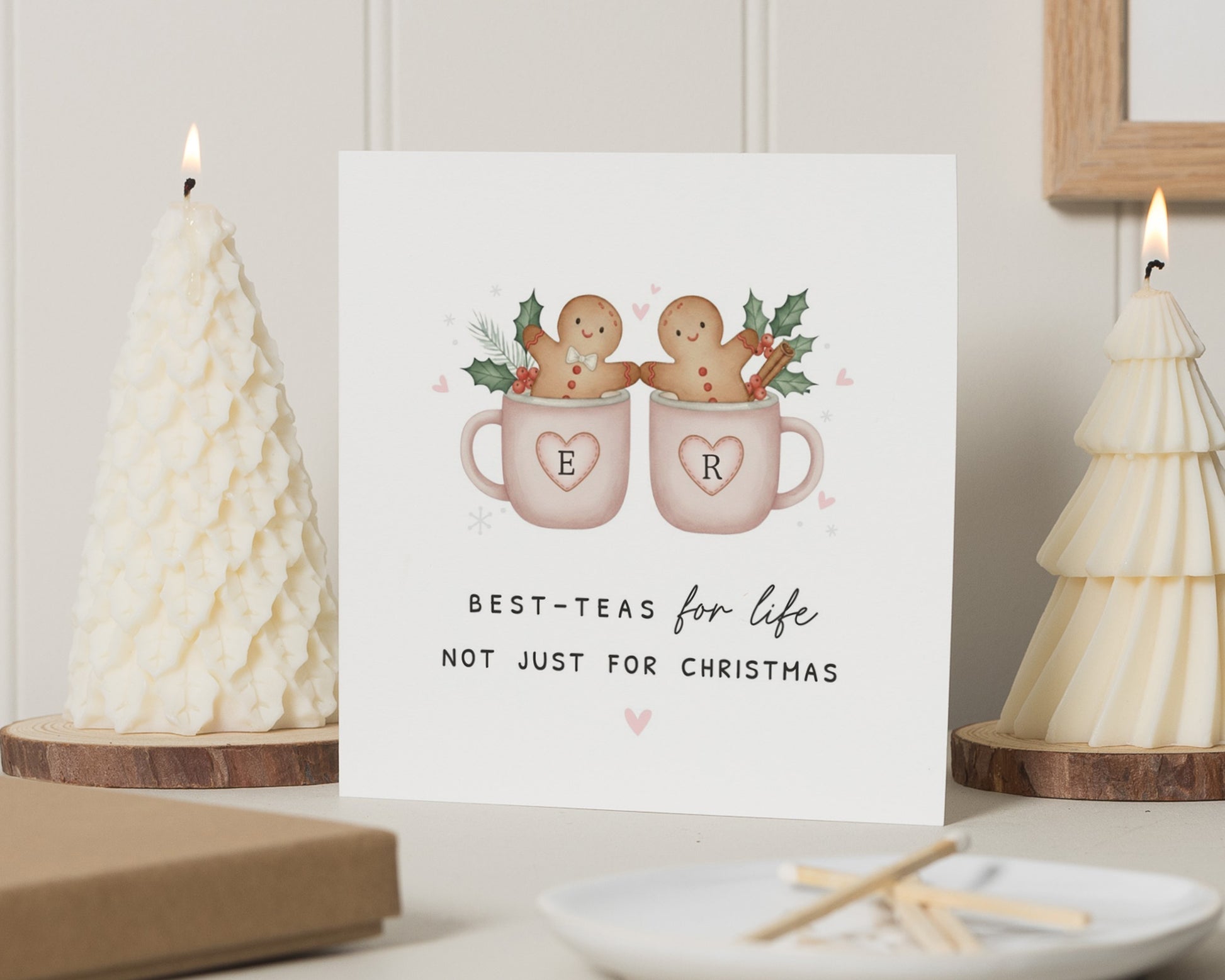 Best Friend Christmas Card, Personalised Christmas Card, Cute Christmas Card, Gingerbread Card, Christmas Card for Friend, Pun Card