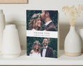 Personalised Wedding Thank You Cards, Photo Wedding Thank You Cards, Modern Photo Thank You Card, Flat Wedding Thank You Card