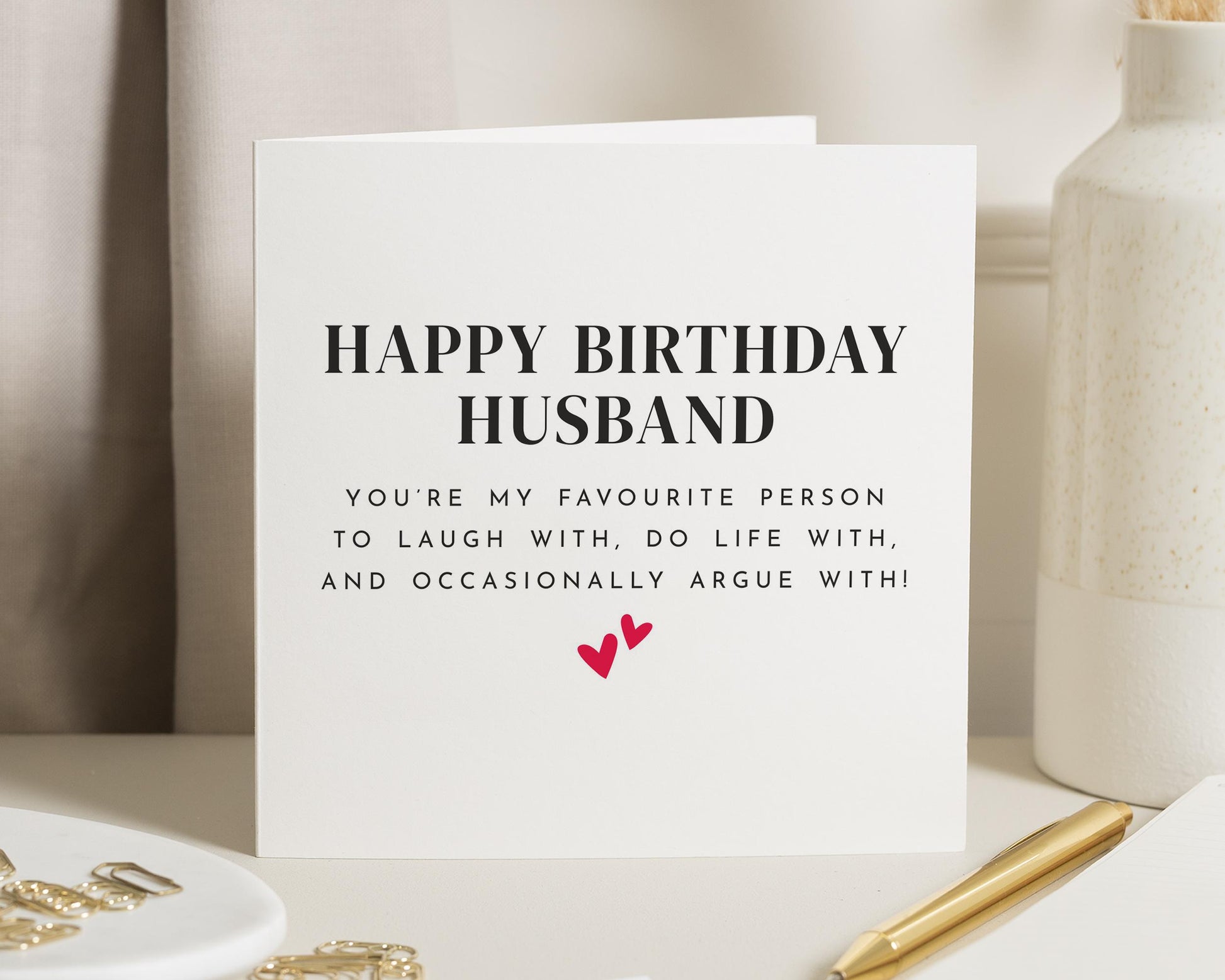Birthday Card for Husband, Husband Birthday Card, Funny Birthday Card for Him, Personalised Birthday Card, Birthday Card for Men