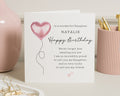Daughter Birthday Card, Personalised Birthday Card for Daughter, Happy Birthday Daughter Card, Daughter Birthday Cards, Heart Balloon Card