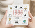 Anniversary Card for Mum and Dad, 40th Anniversary Card, Married Since 1986, Personalised Ruby Wedding Anniversary Card