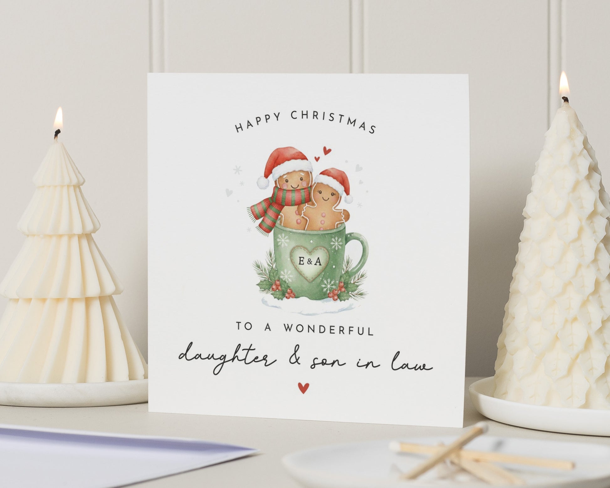 Christmas Card for Daughter and Son in Law, Personalised Christmas Card, Daughter Christmas Card, Son in Law Christmas Card