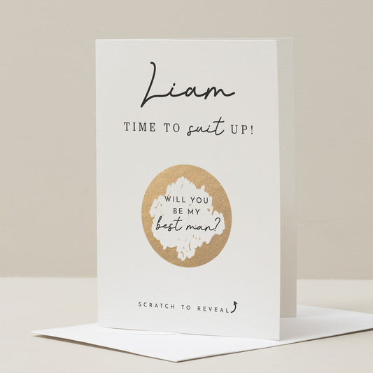 Simple Groomsman Card, Will You Be My Groomsman Card, Proposal Card For Groomsman, Wedding Card, Will You Be My Card, Request Card, For Him