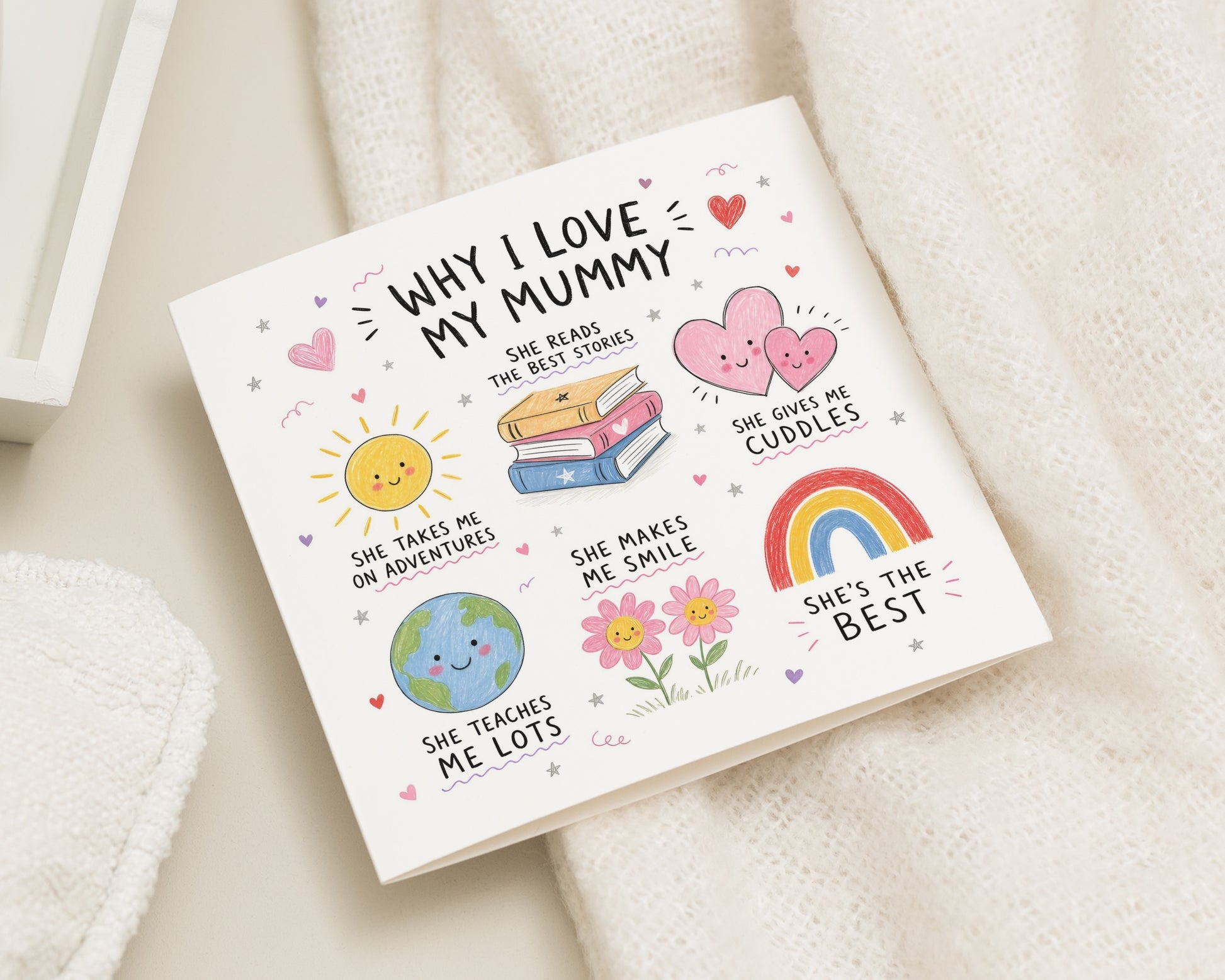 Birthday Card for Mummy, Mum Birthday Card, Mother's Day Card for Mum, Mummy Card from Kids, Love You Mummy Card