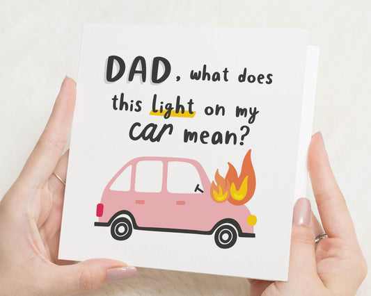 Funny Birthday Card for Dad, Dad Birthday Card, Birthday Card for Him, Car Birthday Card, Dad Card, Humour Card for Dad