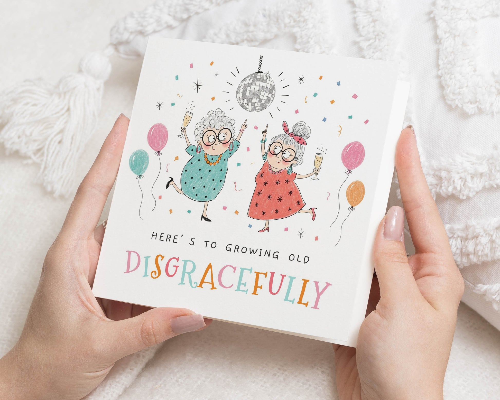 Funny Birthday Card for Her, Friend Birthday Card, Best Friend Birthday Card, Mum Birthday Card, Grandma Birthday Card, Growing Old Card