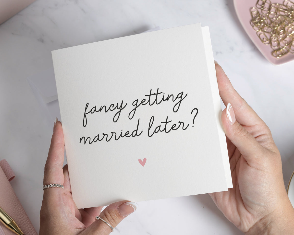 Wedding Card, Funny Wedding Card, Proposal Card, Will You Marry Me Card, Engagement Card, Romantic Card for Partner, Card for Him or Her