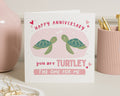 Anniversary Card for Partner, Cute Turtle Anniversary Card, Funny Anniversary Card for Him or Her, Romantic Card for Boyfriend or Girlfriend