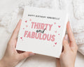 30th Birthday Card for Her, Thirty and Fabulous Birthday Card, Personalised Birthday Card for Women, Birthday Card for Friend