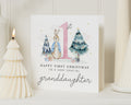 First Christmas Card for Granddaughter, 1st Christmas Card, Granddaughter Christmas Card, Cute Bunny Christmas Card for Baby Girl