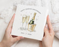 5th Wedding Anniversary Card, Personalised Wedding Anniversary Card, Anniversary Card for Husband and Wife, Champagne Anniversary Card