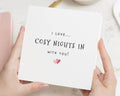Romantic Card for Partner, Cosy Nights In Card, Anniversary Card, Valentines Day Card, Card for Boyfriend, Girlfriend, Husband, Wife