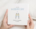 Wedding Day Card, Personalised Wedding Card, Wedding Card for Couple, On Your Wedding Day Card, Champagne Wedding Card