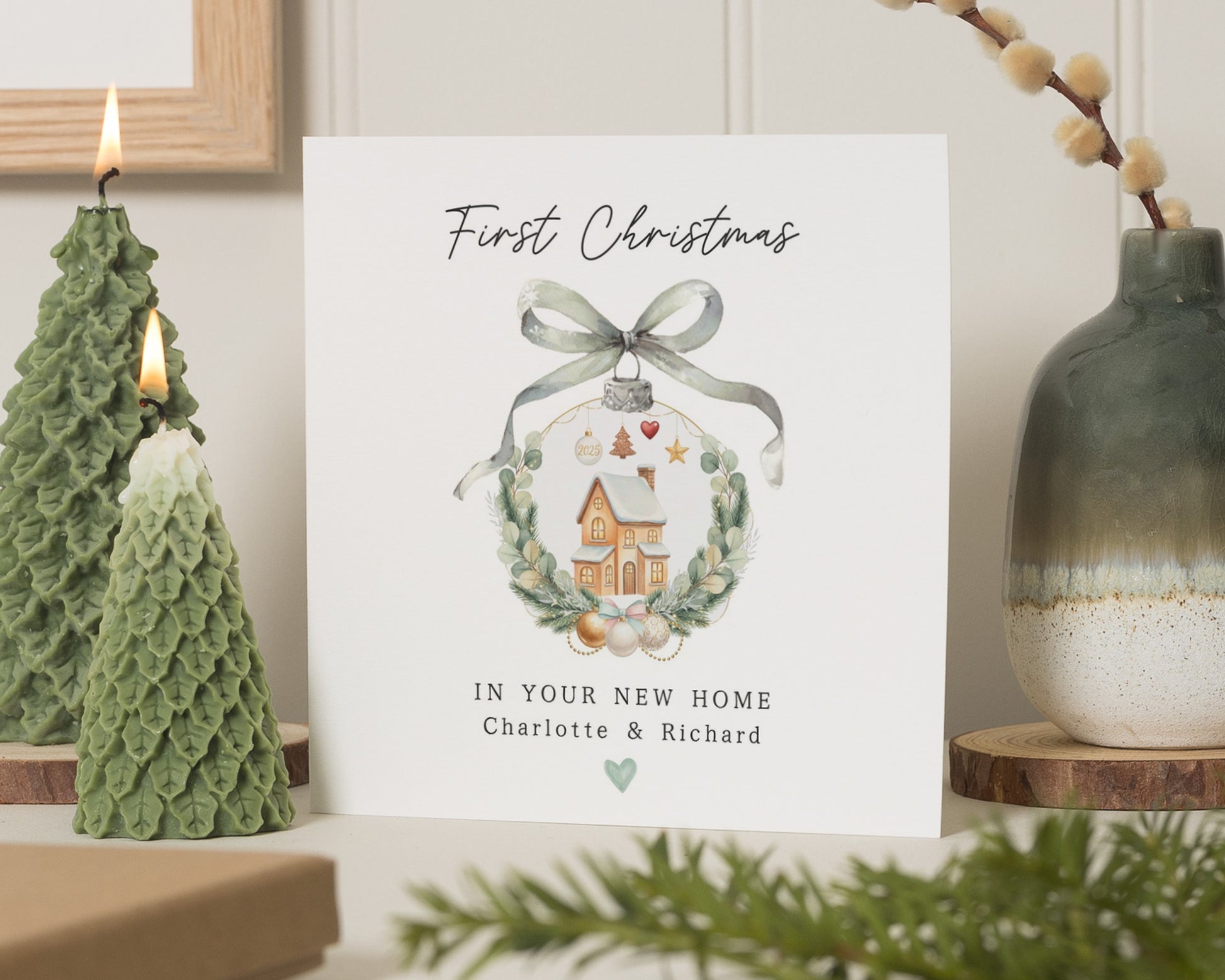 First Christmas In Your New Home Card, Personalised Christmas Card, New Home Christmas Card, Couple Christmas Card, Housewarming Card