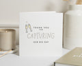 Thank You Card for Photographer, Wedding Thank You Card, Wedding Photographer Card, Simple Thank You Card, Capturing Our Big Day Card