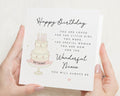 Niece Birthday Card, Personalised Birthday Card for Niece, Birthday Card for Her, Wonderful Niece Card, Cake Birthday Card