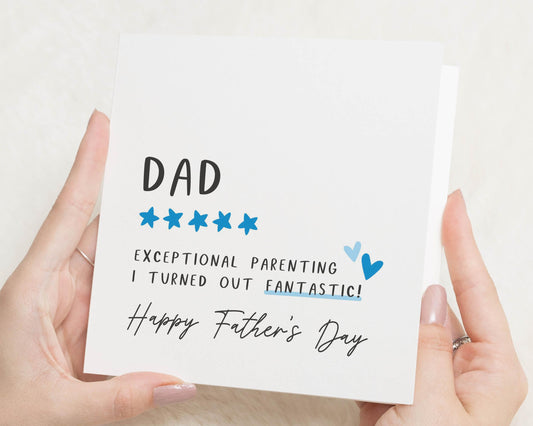 Fathers Day Card for Dad, Funny Fathers Day Card, Dad Birthday Card, Card for Him, Personalised Fathers Day Card, Dad Card from Kids