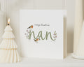 Christmas Card for Nan, Nan Christmas Card, Personalised Christmas Card, Robin Christmas Card, Xmas Card for Grandma, Card for Grandmother