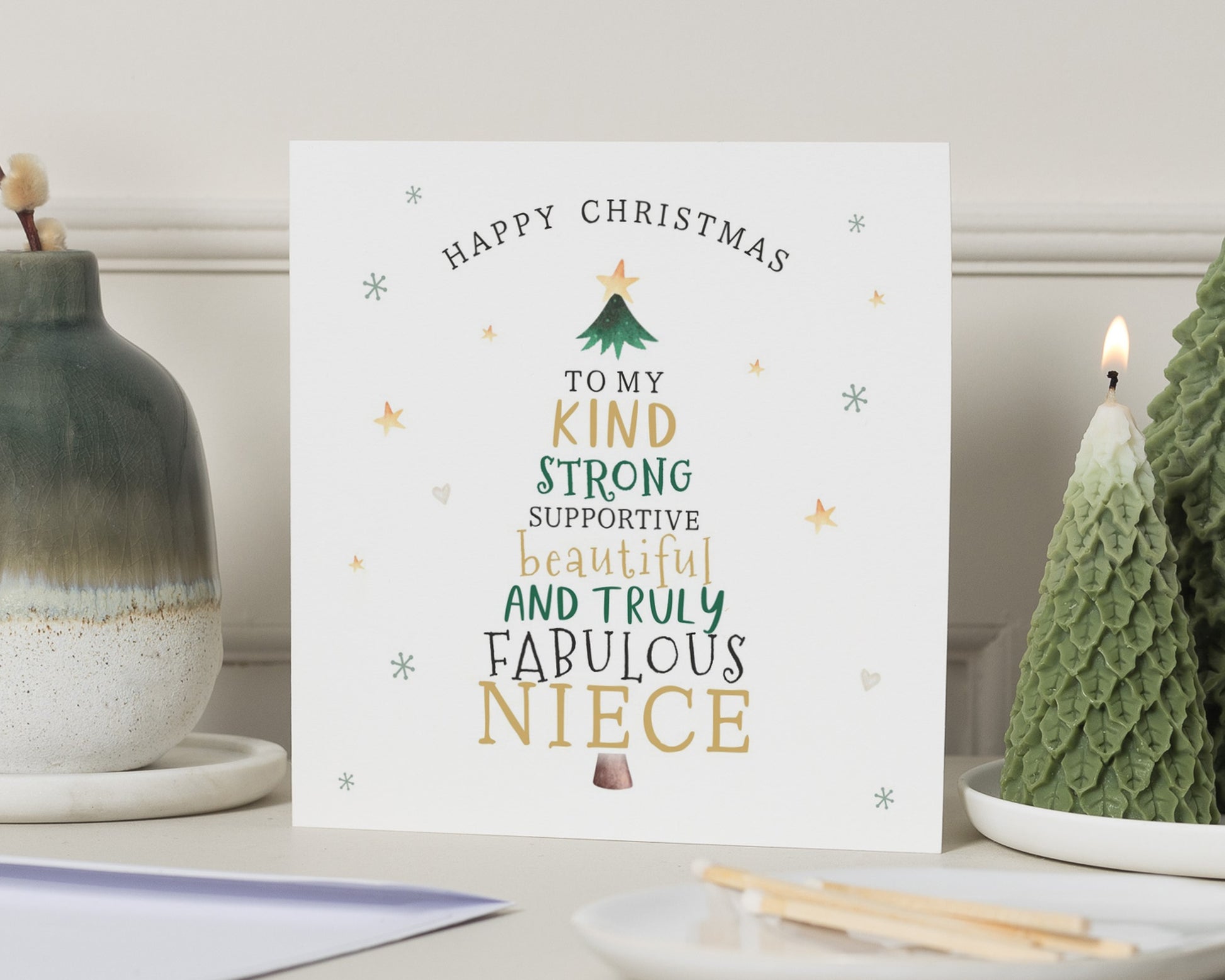 Christmas Card for Niece, Niece Christmas Card, Christmas Card for Her, Personalised Christmas Card, Fabulous Niece Christmas Card