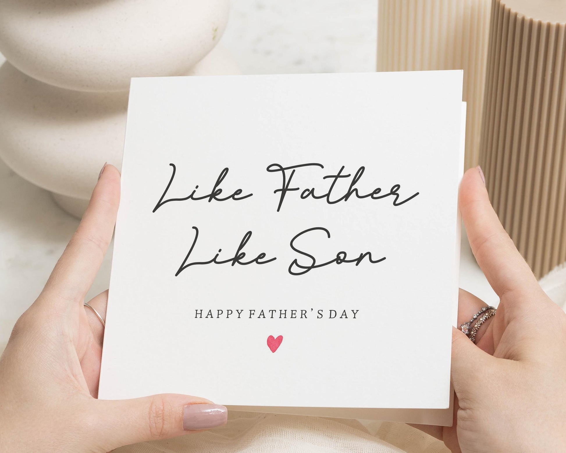 Fathers Day Card, Like Father Like Son Card, Fathers Day Card from Son, Dad Card, Happy Fathers Day Card, Card for Dad, Card for Him