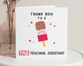 Thank You Teaching Assistant Card, Teaching Assistant Thank You Card, Thank You Card for TA, End of Term Card, Fab Teaching Assistant Card