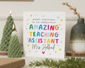 Christmas Card for Teaching Assistant, Teaching Assistant Christmas Card, Personalised Christmas Card, Christmas Card for Her