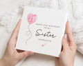 21st Birthday Card for Sister, Personalised Sister Birthday Card, 21st Birthday Card for Her, Cute Balloon Birthday Card