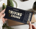 Personalised Driving Lessons Gift Voucher, Driving Gift For Her, Gold Foil Scratch To Reveal, Birthday Gift For Daughter