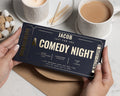 Personalised Comedy Night Gift Voucher, Birthday Gift Voucher, Stand Up Comedy Ticket, Experience Gift for Him or Her