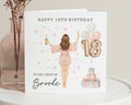 18th Birthday Card for Best Friend, Personalised Birthday Card for Her, 18th Birthday Card for Daughter, Cute Birthday Card for Girls