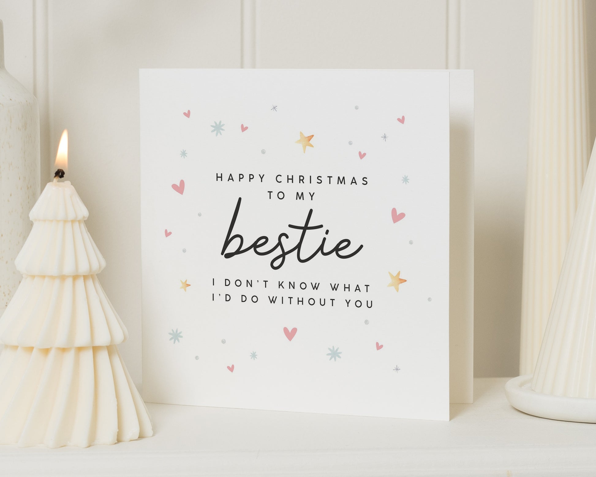Christmas Card for Best Friend, Bestie Christmas Card, Christmas Card for Friend, Cute Christmas Card, Personalised Christmas Card