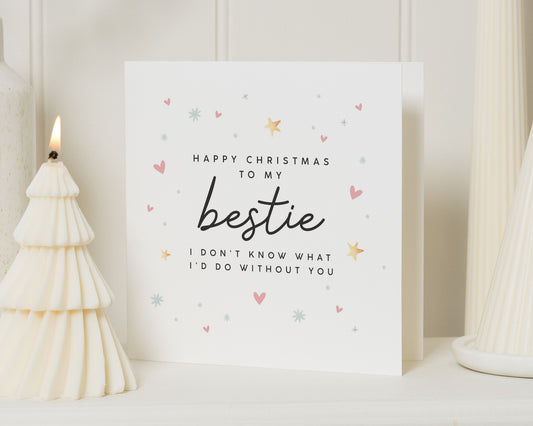 Christmas Card for Best Friend, Bestie Christmas Card, Christmas Card for Friend, Cute Christmas Card, Personalised Christmas Card