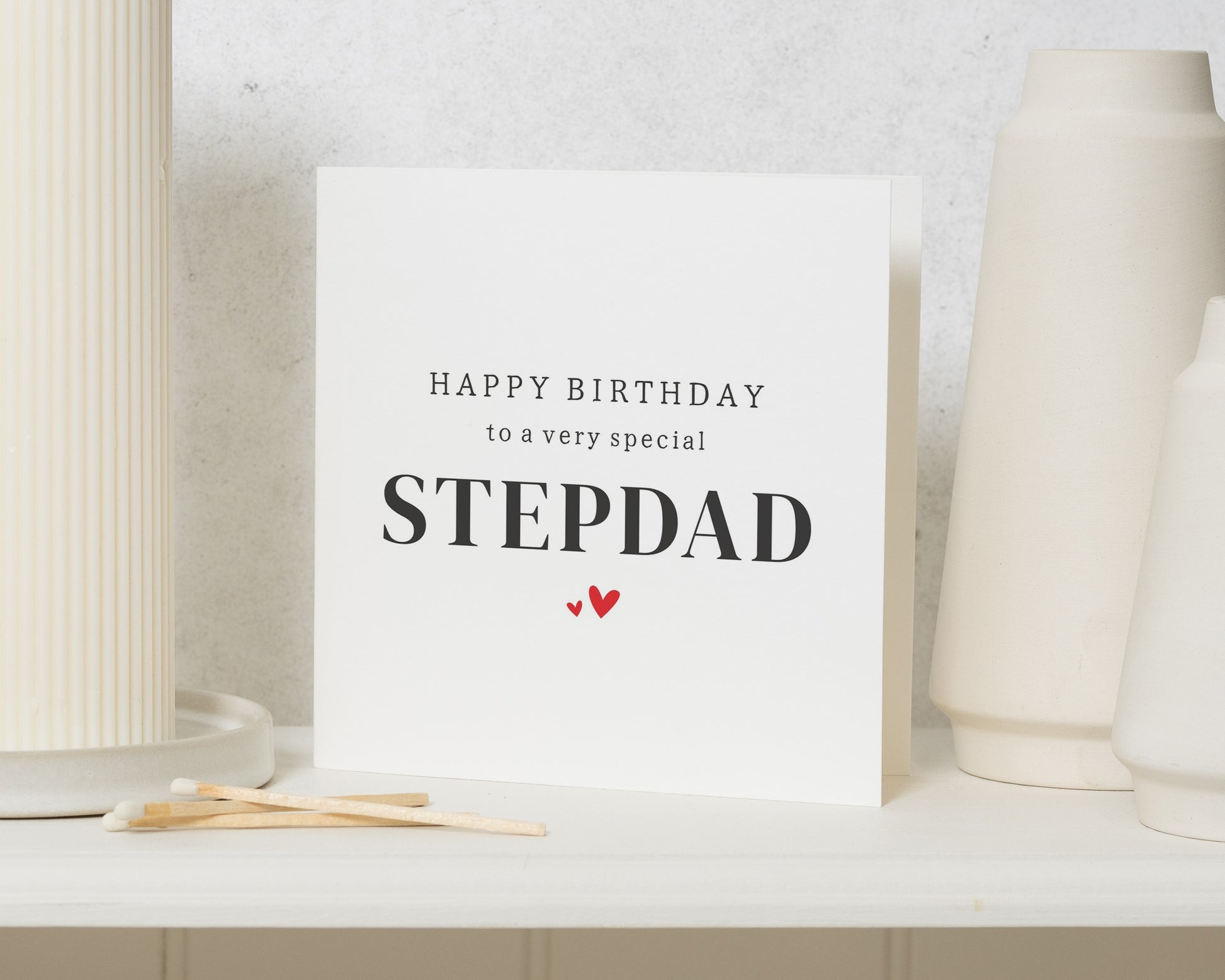 Stepdad Birthday Card, Step Dad Birthday Card, Birthday Card for Stepdad, Birthday Card for Him, Dad Birthday Card, Special Stepdad Card